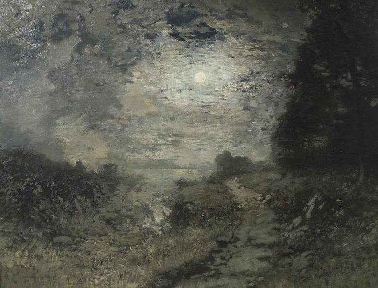 Alexander Helwig Wyant Moonlight and Frost oil painting picture